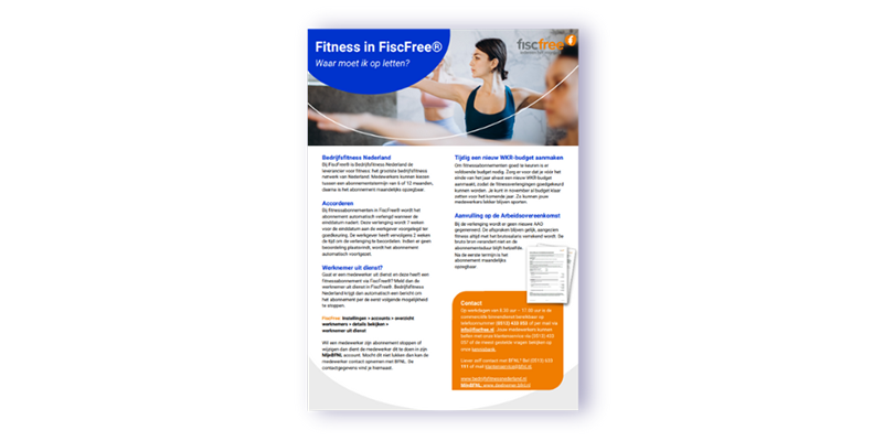 fitness waar moet ik op letten